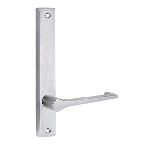 Lockwood 4905 Square End Plate with 145 Lever Satin Chrome 4905/145SC