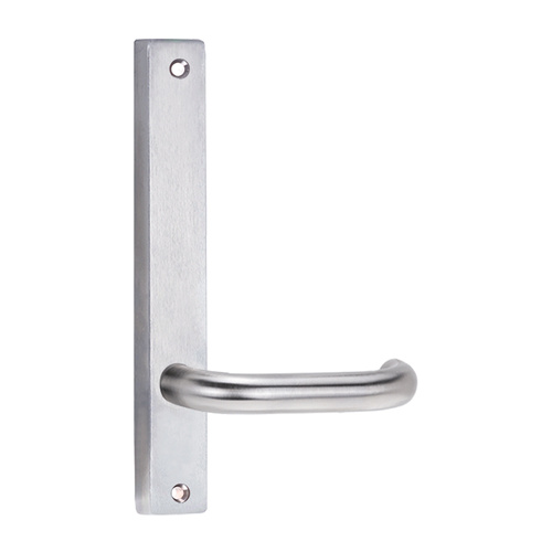 Lockwood Furniture Narrow Square End Plate Visible Fix with 70 Lever Chrome Plate 4905/70CP