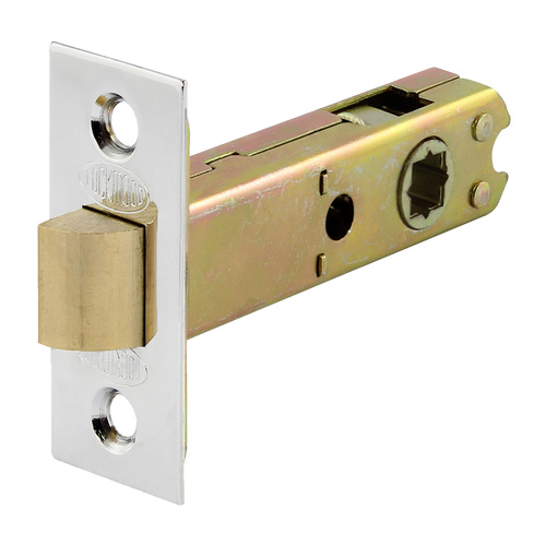 Lockwood 60mm Passage Latch Square End Face Plate and T Strike Satin Chrome Pearl 5260/1SFTSP
