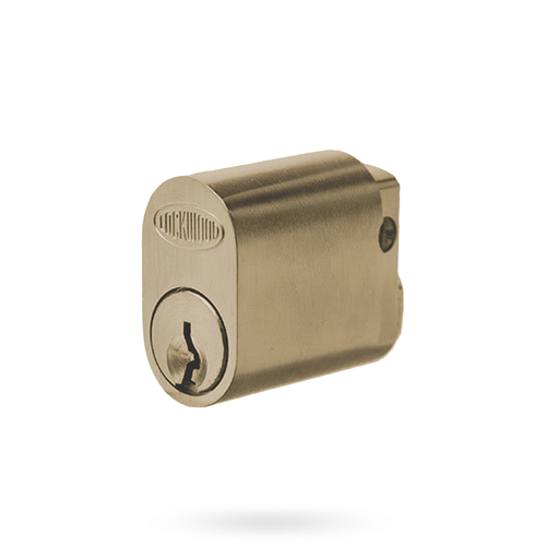 Lockwood C4 570 Oval Cylinder With X Cam 5KD Satin Brass 570-2SB