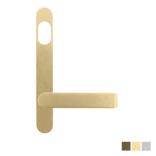 Lockwood 5801 Round End Plate with Cylinder Hole and 59 Lever - Available in Various Finishes