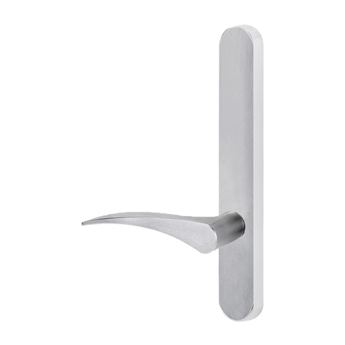 Lockwood 5805 Round End Plate With 153 Lever Right Hand Satin Chrome 5805/153RSC