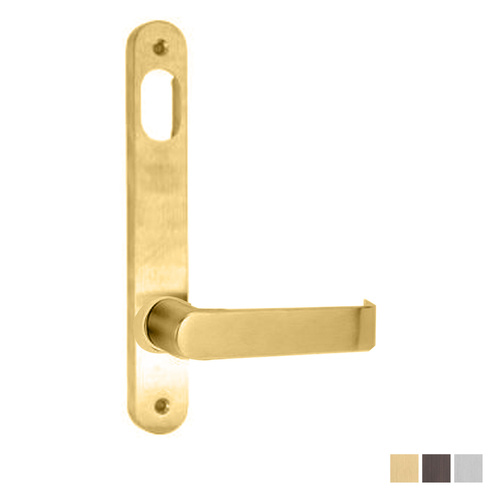 Lockwood 5901 Round End Plate with Cylinder Hole and 59 Lever - Available in Various Finishes
