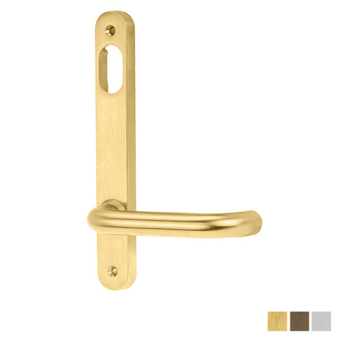 Lockwood 5901 Round End Plate with Cylinder Hole and 70 Lever - Available in Various Finishes