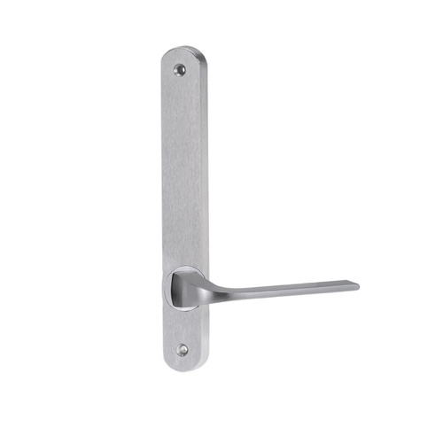 Lockwood 5905 Round End Plate with 123 Lever Satin Chrome 5905/123SC