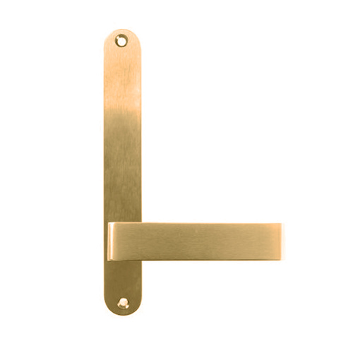 Lockwood 5905 Round End Plate with 90 Lever Polished Brass 5905/90PB