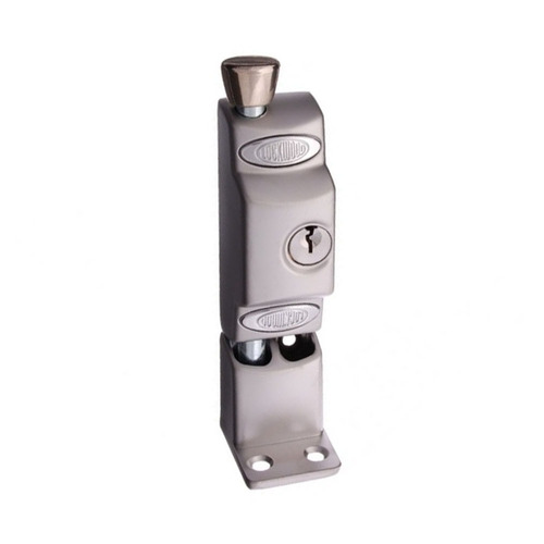 Lockwood Patio Bolt Sliding Door Lock Satin Chrome Keyed To Differ 680-NSP