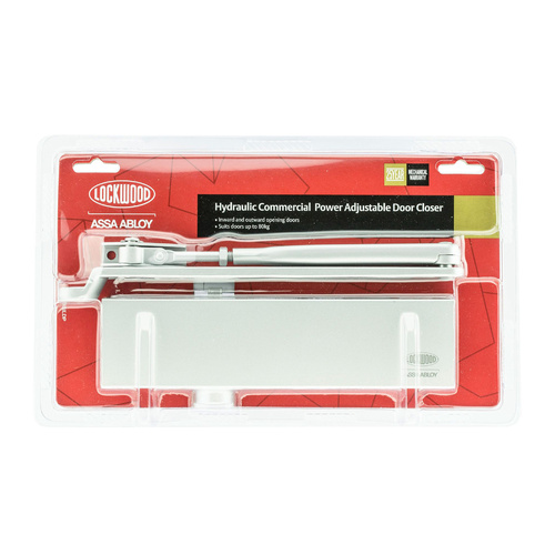 Lockwood 7724 Series Door Closer Display Pack EN 1 to 4 Silver 7724SILDP