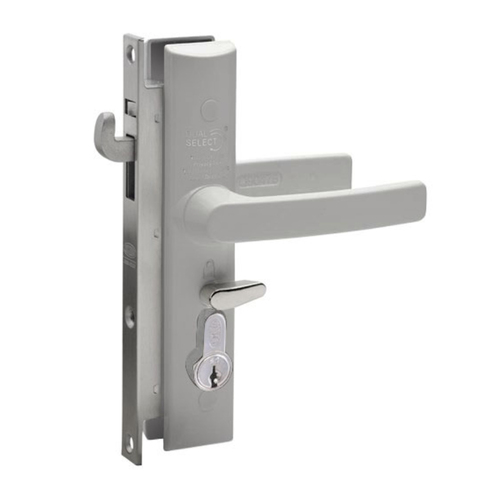 Lockwood 8654 Hinge Security Door Lockset No Cylinder Silver