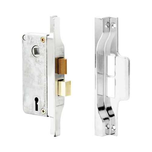 Lockwood Narrow Rebated Mortice Lock 30mm Backset Polished Chrome L1700CP