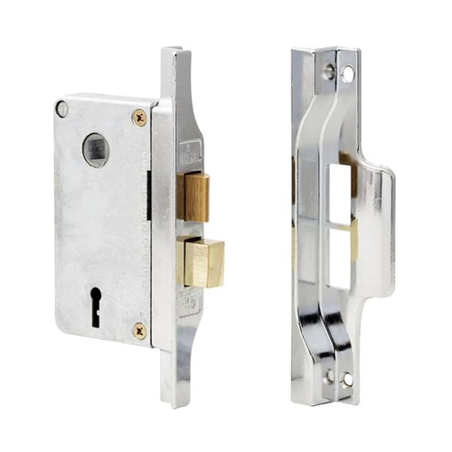 Lockwood Rebated Narrow Mortice Lock 42mm Backset Chrome Plate L1702CPDP