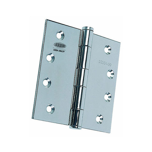 *Nonreturnable Item* Lockwood Fixed Pin Hinge Polished Stainless Steel 100X100X2.5mm LW10000FPPSS (MTO 4)