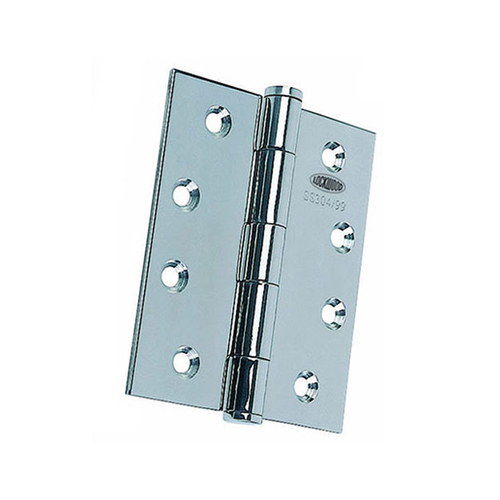 Lockwood Fixed Pin Hinge 100x75x2.5mm **Polished** Stainless Steel LW10075FPPSS 