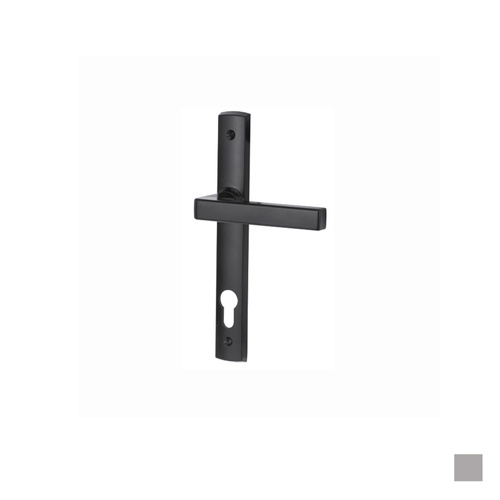 Lockwood Palladium Door Handle Double Cylinder Set 85mm Pitch & 29A Lever Black & Satin Chrome Pearl