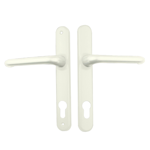 Lockwood Door Handle Verona Long Plate Furniture Lever Pearl White VR20485PW