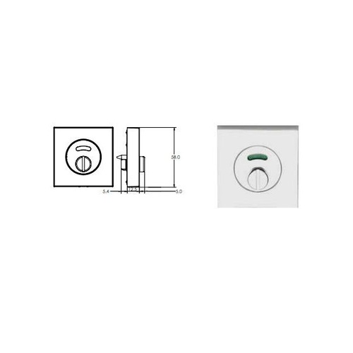 Lockwood Velocity Series Emergency Indicating Turn Satin Chrome 58mm VSS8/SC