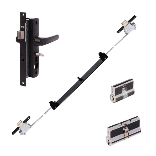 Whitco Tasman MK2 Screen Door Lock W892117 with Multi 3-Point Kit - Available in Various Functions