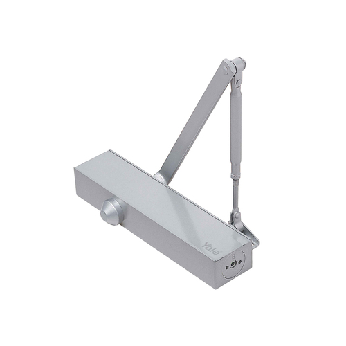 *Nonreturnable Item* Yale EN2-6 Door Closer Power Adjustable Std Arm Delayed Action Fire Rated Silver Y2600SIL (MTO 4)