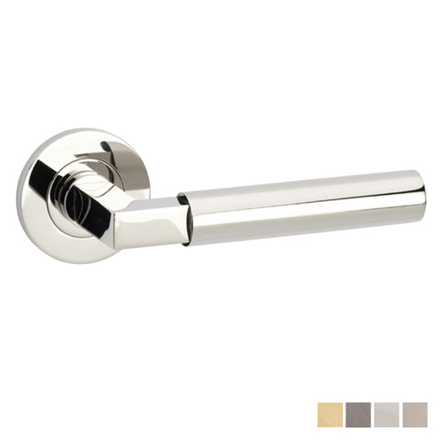 Alexander & Wilks Plain Hurricane Lever on Round Rose - Available in Various Finishes