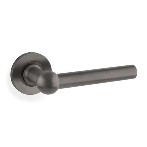 Alexander and Wilks Siskin Lever on Round Rose Dark Bronze AW250DBZPVD