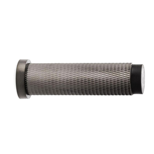 Alexander and Wilks Brunel Knurled Cylinder Door Stop Dark Bronze PVD AW600-75-DBZPVD