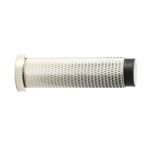 Alexander and Wilks Brunel Knurled Cylinder Door Stop Satin Nickel AW600-75-SN