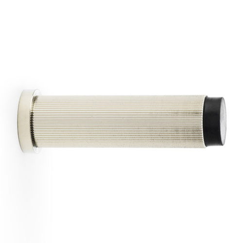 Alexander and Wilks Reeded Projection Cylinder Door Stop 75mm Polished Nickel PVD AW602-75-PNPVD