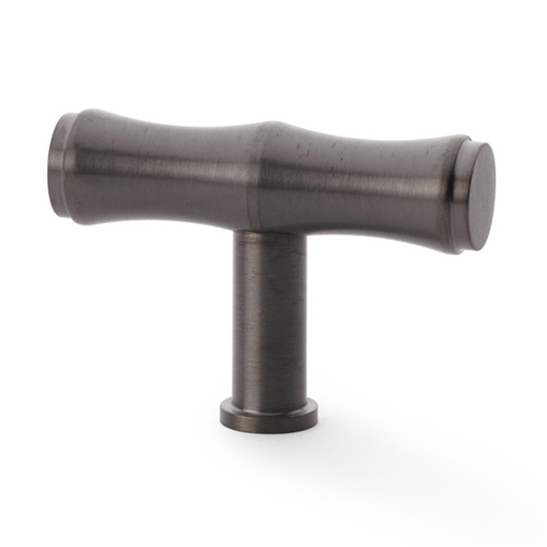 Alexander and Wilks Crispin Bamboo T-Bar Cupboard Knob 55mm Dark Bronze PVD AW801B-55-DBZPVD