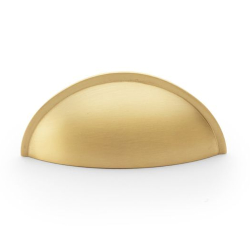 Alexander and Wilks Quieslade Cup Pull Handle 57mm Satin Brass AW909SB