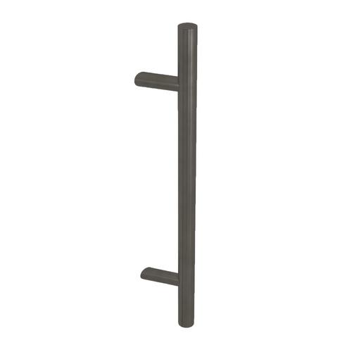 Barben Cranked Collection Door Pull Handle 800 O/A 600 CTC Satin Black BAH-205/F