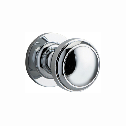 Iver Paddington Door Knob on Round Rose Chrome Plated 0214