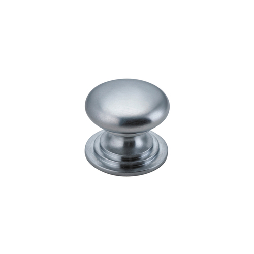 Out of Stock: ETA End October - Iver Sarlat Cupboard Knob Brushed Chrome 32mm 0568