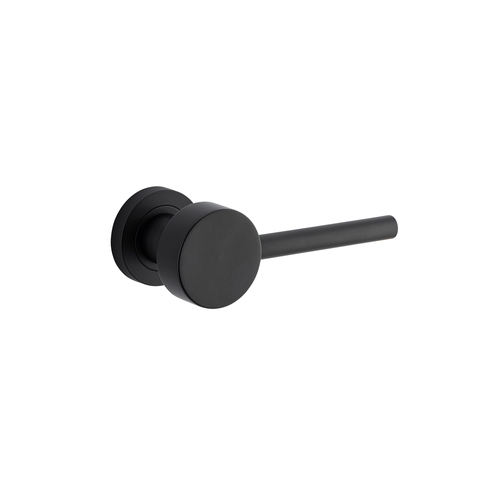 Bankston Sans Arc Gepetto Door Lever on Round Rose Nero 20673