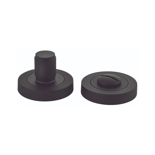 Iver Brunswick Privacy Turn Round Concealed Fix 52mm Matt Black 9413
