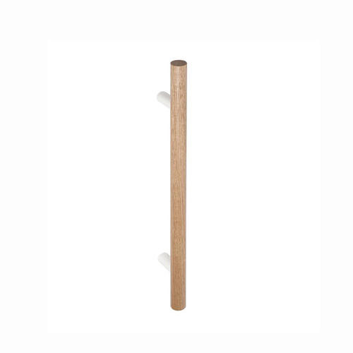 Barben Commercial Collection Earth Entrance Pull Handle Single Disk Fix 600mm Tasmanian Oak