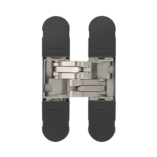 Out of Stock: ETA Mid June - Bellevue BAC1129BL Ceam Door Hinge 3D Invisible Concealed 40kg Matt Black (Cover Plates Only)