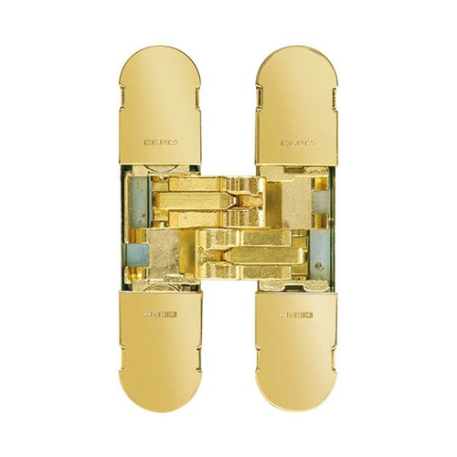 Out of Stock: ETA Early February - Bellevue BAC1129PB Ceam Door Hinge 3D Invisible Concealed 40kg Polished Brass