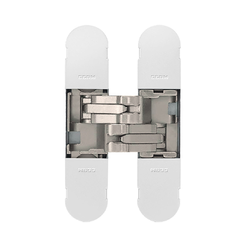 Bellevue Ceam 3D Invisible Concealed Door Hinge 40kg White BAC1129WH
