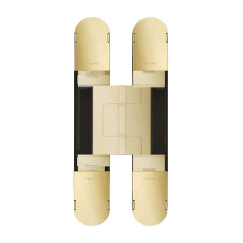 Bellevue BAC1430PB Ceam Door Hinge 3D Invisible Concealed 70kg Polished Brass