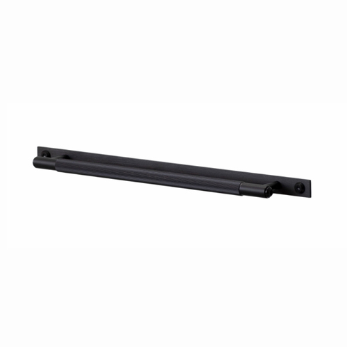 Buster and Punch Linear Cabinet Pull Bar Handle with Plate 290mm Black GPB-02308