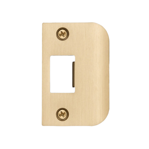 Buster and Punch Strike Plate Kit D Shaped for Standard Door Brass UDS-051794