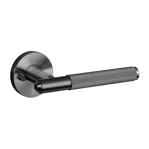 Buster and Punch Linear Door Lever Privacy Gunmetal ZDD-352286