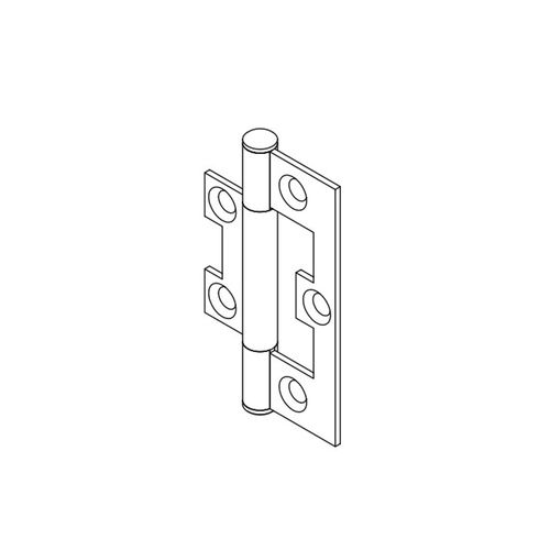 Brio Non Mortice Stainless Steel Hinge 282SS For Top Hung Interior Folding Panel