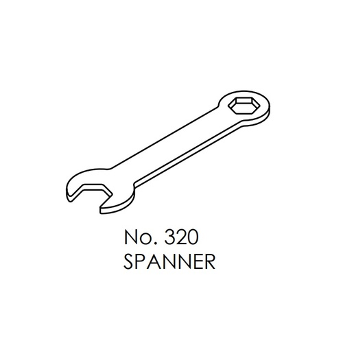 Brio Steel Spanner 320 For Bifold 16KG Top Guided Interior Bi-Folding Panels