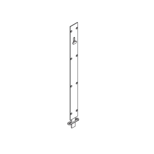 Brio Flush Bolt 456LSN Square 450mm Satin Nickel