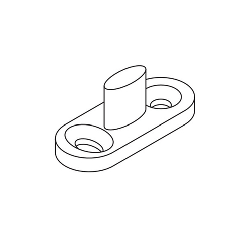 Brio Stainless Steel Sawcut Door Guide 531T - Available in PVD Black and Satin Stainless