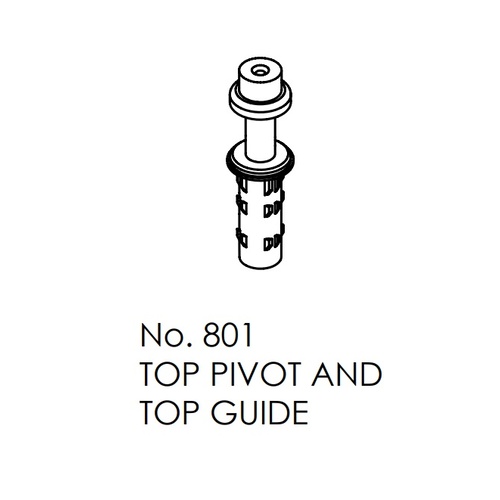 Brio Top Pivot Guide 801 For Bifold 16KG Top Guided Interior Bi-Folding Panels