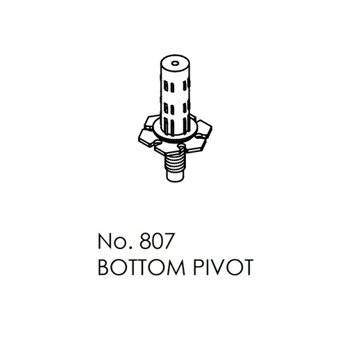 Brio Bottom Pivot 807 For Bifold 16KG Top Guided Interior Bi-Folding Panels