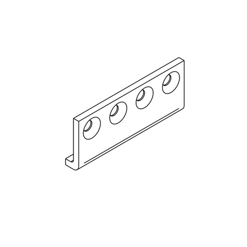 Brio Joining Bracket For Two Track Systems - Available in Matt Black and Stainless Steel