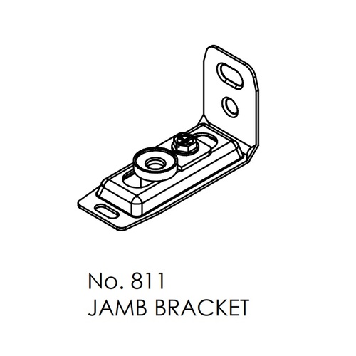 Brio Bottom Pivot Jamb Bracket 811 For Bifold 16KG Top Guided Interior Panels